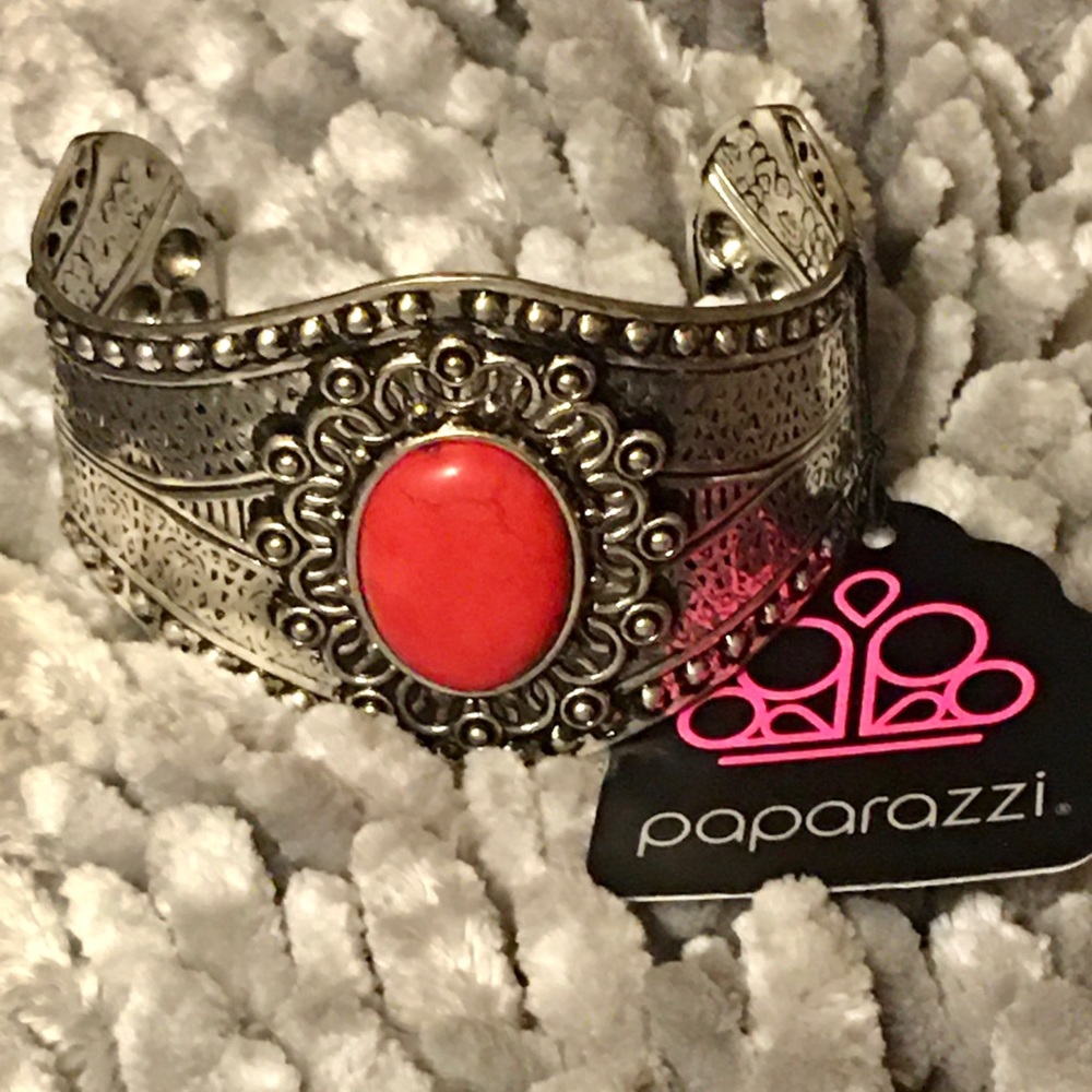 Red Cuff Bracelet